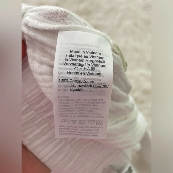 Madewell Lightestspun Beach Cover-Up Pants elastic waist drawstring pocket SZ XS - Picture 11 of 11